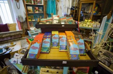 Florida Salt Scrubs Soap Display In Boutique Shop Colorful Florida Salt Scrubs soap display in a boutique shop