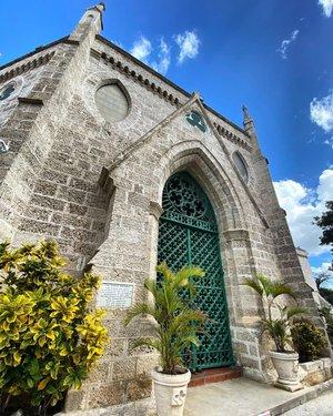 Barbados Stunning Stone Church Architecture Barbados Stone Church with Stained Glass Window