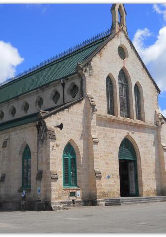 Barbados Historical Church Marrying Architecture and Religion Historic stone church in Barbados with Gothic architectural elements