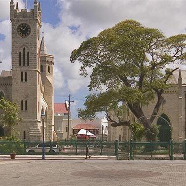 Barbados Architectural and Historical Landmark View Historic church and architecture in Barbados