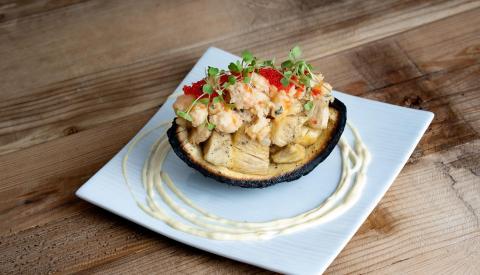 Barbados Culinary Delight on Display Gourmet dish served on a white plate