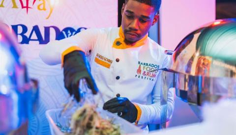 Barbados Culinary Delights Captured at Event Chef at Barbados Food & Rum Festival