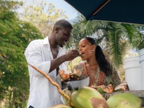 Barbados Delight - Experiencing Local Cuisine and Culture People enjoying local cuisine in Barbados