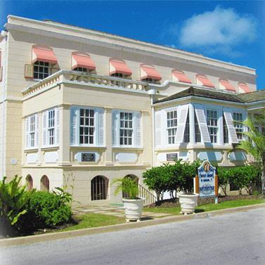 Barbados Hotel with Elegant Architecture Historical hotel building in Barbados with architectural details