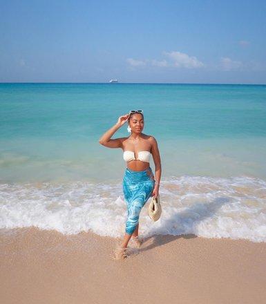 Barbados Beach Elegance Person enjoying time on a Barbados beach