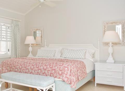 This is an image of a well-decorated bedroom