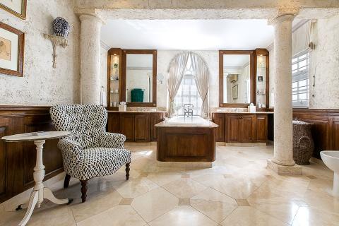 This image shows a luxurious bathroom interior