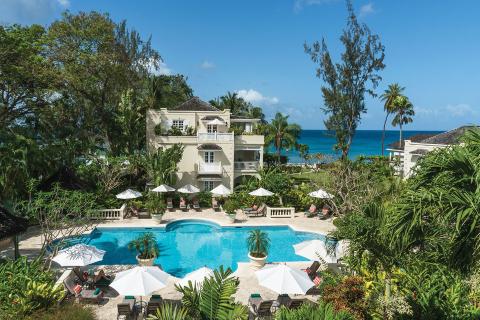 This image shows a luxurious resort setting