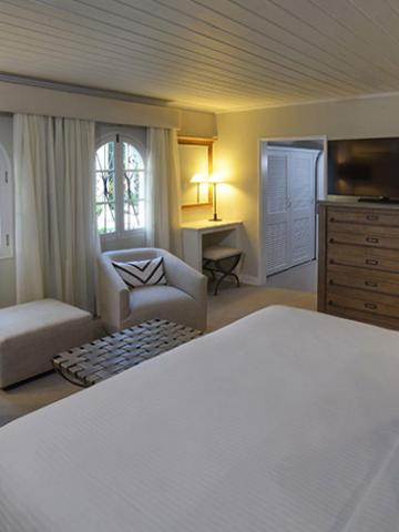 This image shows a well-decorated bedroom
