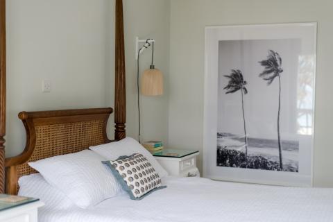 This image shows a well-decorated bedroom