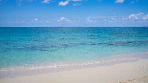 This image shows a beautiful beach scenery