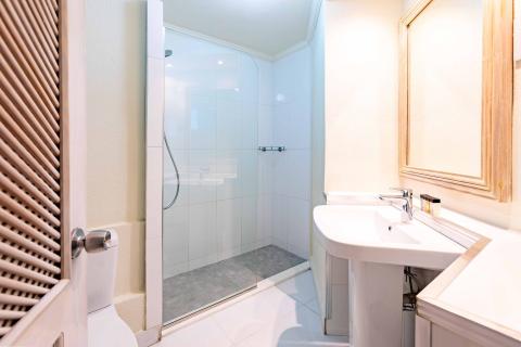 This image shows a modern bathroom interior