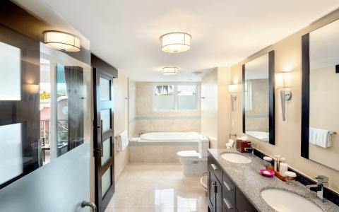 This image shows a modern bathroom interior