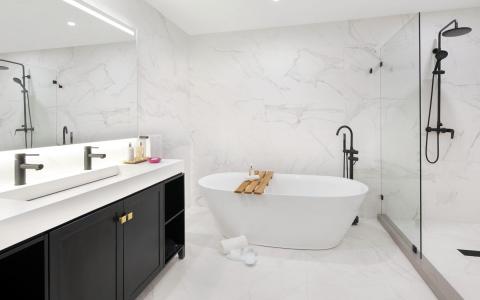 This is an image of a modern bathroom