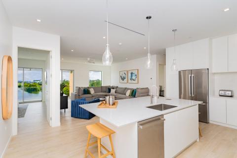 Contemporary Open-Plan Home with Modern Kitchen and Living Area