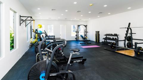 ONE Canal Point: Modern Indoor Gym with Comprehensive Equipment Setup