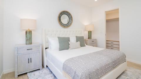 Cozy and Calm Bedroom with Neutral Palette and Rustic Accents