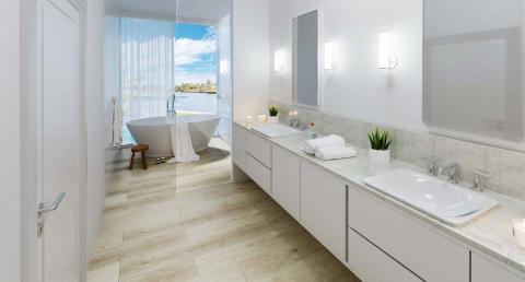 This image shows a luxurious modern bathroom