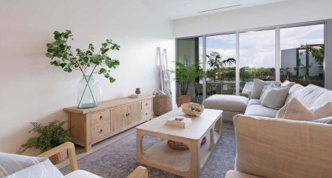 This is an image of a modern and elegant living room