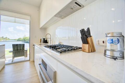 Modern kitchen with high-end appliances