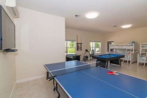  Recreation room with gaming tables