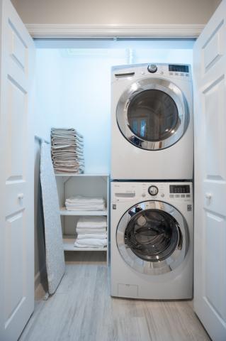 Modern laundry room with appliances