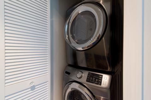 Modern laundry room with appliances