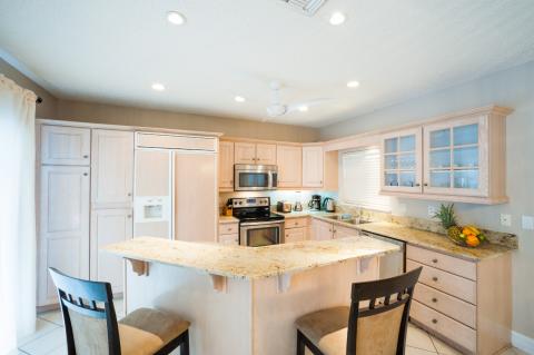  Modern kitchen with granite countertop