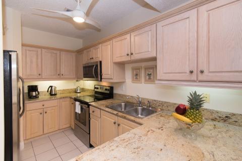 Modern kitchen with stainless appliances