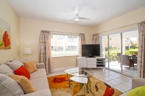Well-lit living room interior