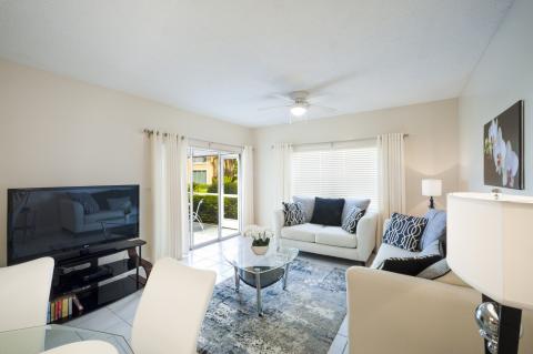 Modern living room with TV  