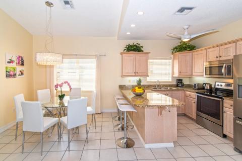  Modern kitchen and dining area