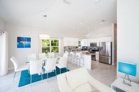 Modern open-plan living space