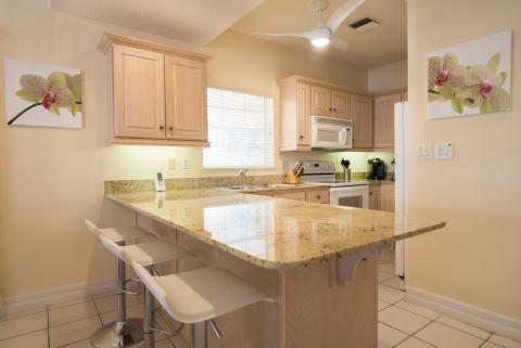  Modern kitchen with warm ambience