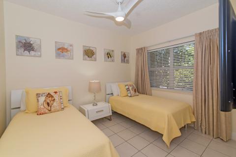 Marine-themed twin beds bedroom  