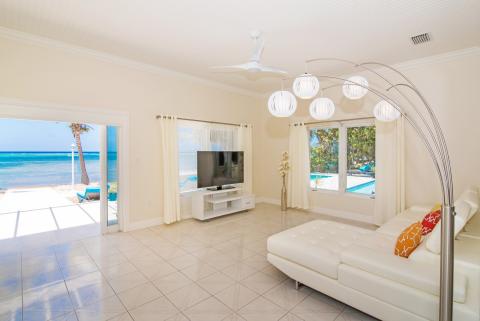  Modern living room beachfront view