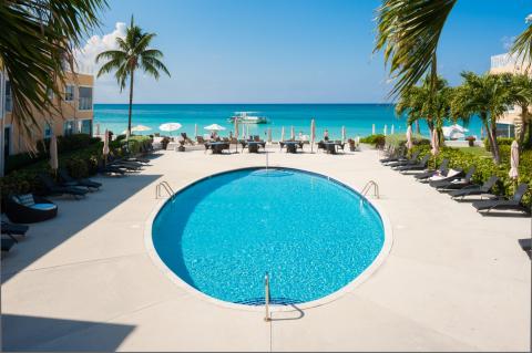 Luxurious beachside resort setting  