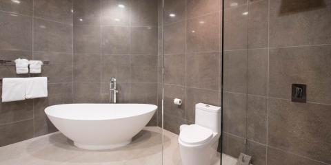 This image showcases a modern bathroom interior