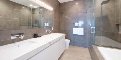 This image shows a modern bathroom interior