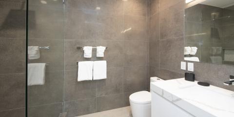 This image shows a modern bathroom interior