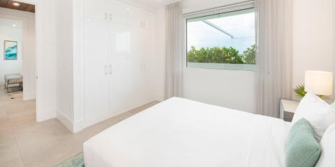 This image shows a modern bedroom