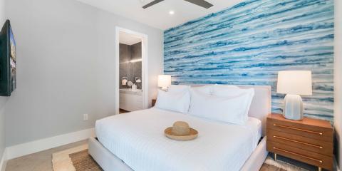 This image shows a modern bedroom
