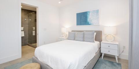 This image shows a neatly arranged bedroom