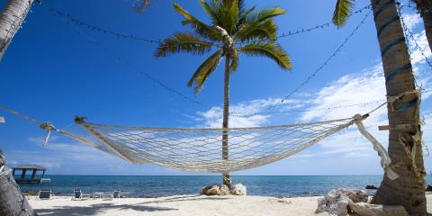 This image depicts a beautiful beach setting
