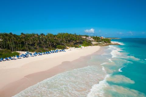 This image showcases a beautiful beach scene
