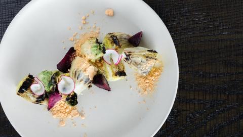 gem salad with roasted beets