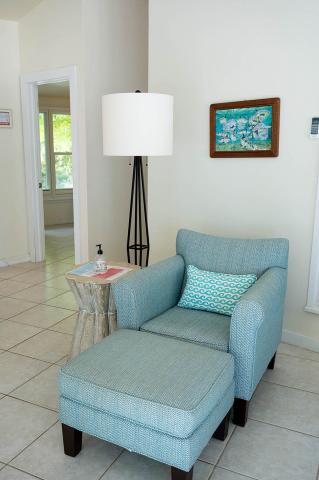 The image shows a neatly arranged corner of a room