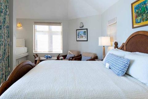 This image depicts a neatly arranged bedroom