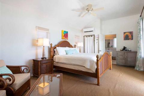 This is an image of a well-decorated bedroom