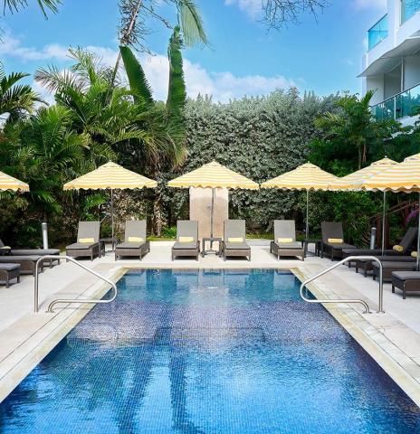 This image depicts a luxurious pool area